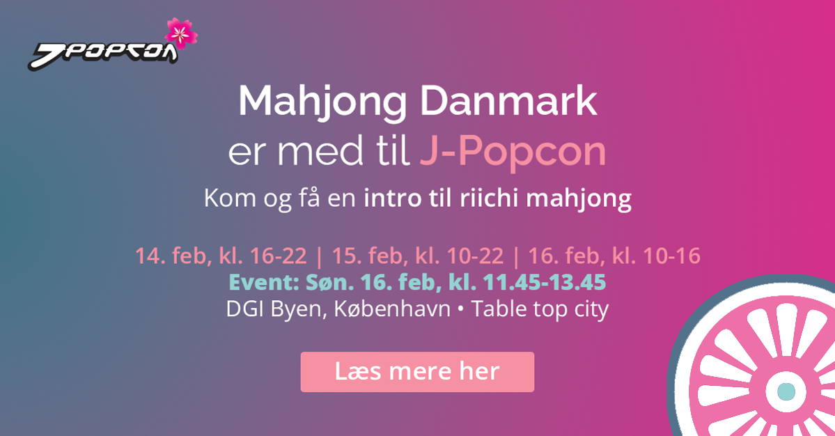 Mahjong Danmark er med til J-Popcon | 14. feb - 16. feb | DGI Byen, København